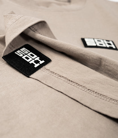 KHAKI GARMENT DYED 6OH5OH TEE