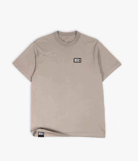 KHAKI GARMENT DYED 6OH5OH TEE