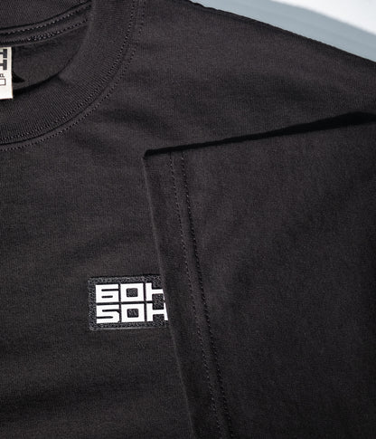 BLACK GARMENT DYED 6OH5OH TEE