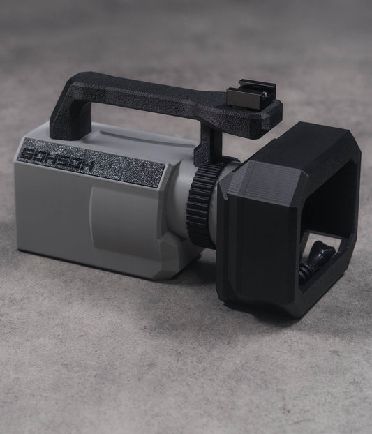 Mini VX™ 3D-printed action camera cage for GoPro, DJI Action and Insta360 — VX1000-style skate filming rig.