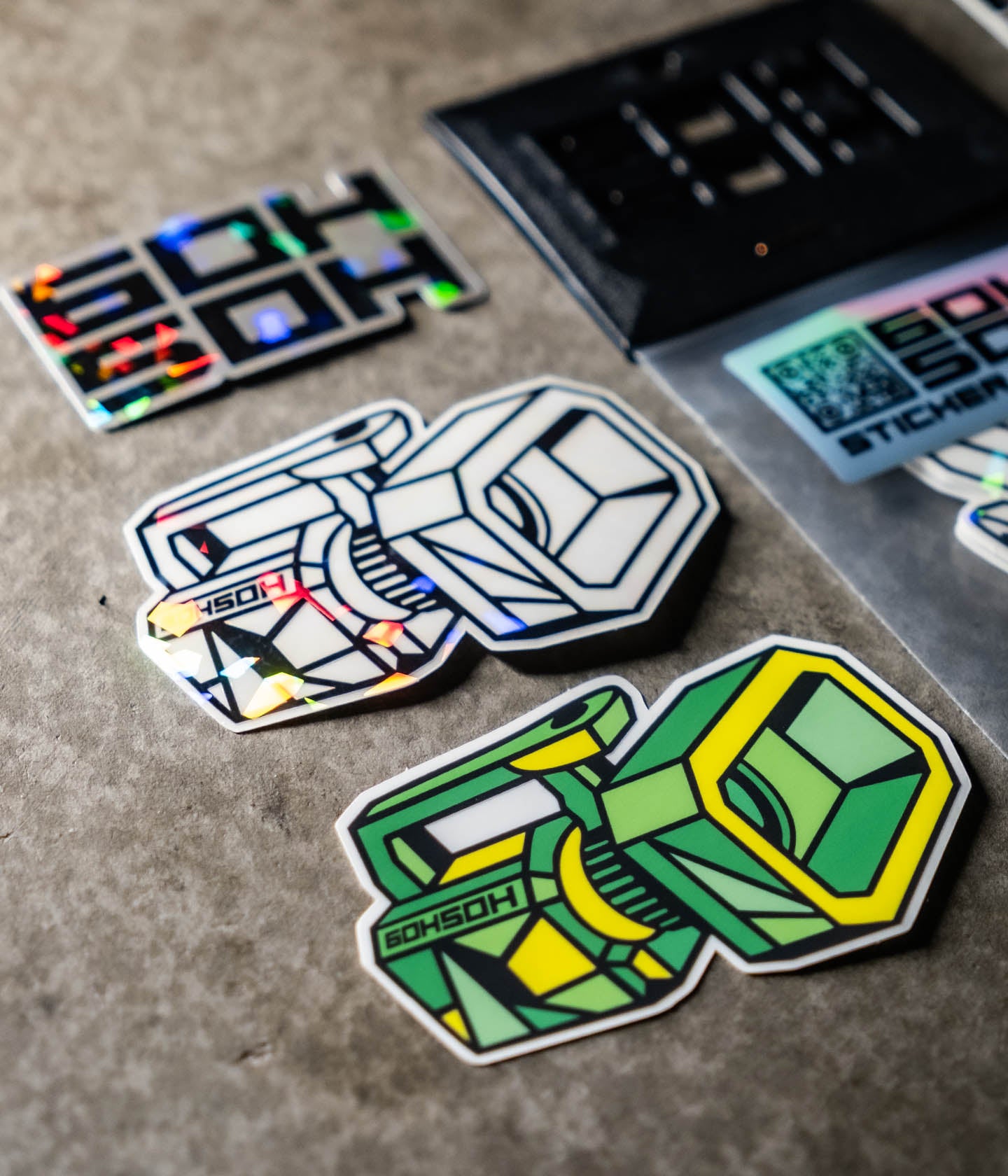 Mini VX™ Sticker Pack featuring 3D-printed-inspired camera artwork by Mark Andrew.